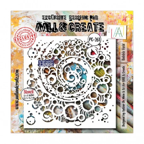 262   AALL & CREATE STENCIL 261 BUBBLE FIELD