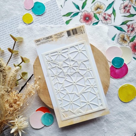 MON118   CHOU & FLOWERS COLLECTION MON P'TIT JARDIN POCHOIR PARAPLUIES