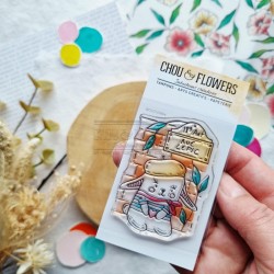 MON102   CHOU & FLOWERS COLLECTION MON P'TIT JARDIN TAMPON CLEAR DOUDOU À PARIS