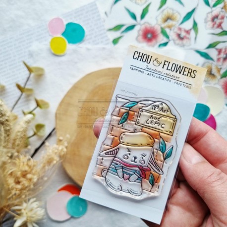 MON102   CHOU & FLOWERS COLLECTION MON P'TIT JARDIN TAMPON CLEAR DOUDOU À PARIS