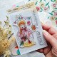 MON108   CHOU & FLOWERS COLLECTION MON P'TIT JARDIN TAMPON CLEAR FILLE GUINGUETTE