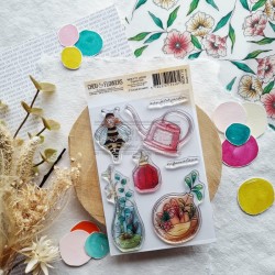 MON110   CHOU & FLOWERS COLLECTION MON P'TIT JARDIN TAMPON CLEAR ORGANIC LOVE