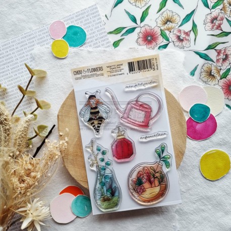 MON110   CHOU & FLOWERS COLLECTION MON P'TIT JARDIN TAMPON CLEAR ORGANIC LOVE