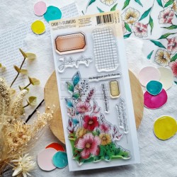 MON111   CHOU & FLOWERS COLLECTION MON P'TIT JARDIN TAMPON CLEAR JARDIN POETIQUE