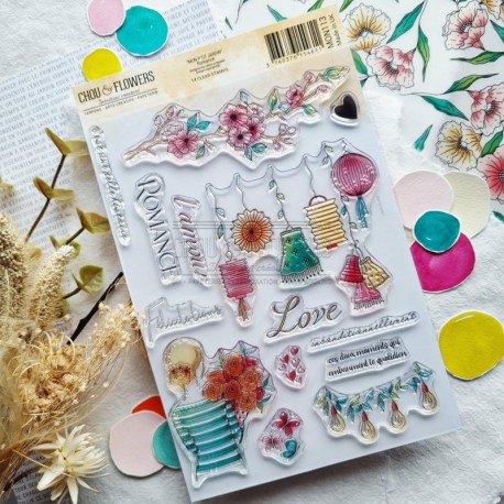 MON113  CHOU & FLOWERS COLLECTION MON P'TIT JARDIN TAMPON CLEAR ROMANCE