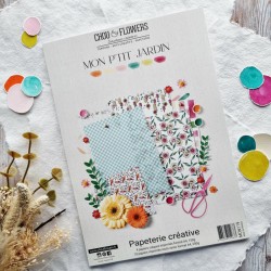 MON119   CHOU & FLOWERS COLLECTION MON P'TIT JARDIN PAPETERIE CREATIVE A4
