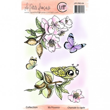 LPF-PRO-04   LA PETITE FRANÇAISE COLL. MA PROVENCE TAMPONS CLEAR CHANTALE LA CIGALE