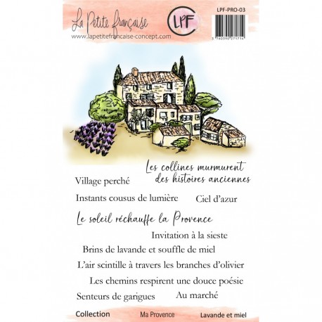 LPF-PRO-03   LA PETITE FRANÇAISE COLL. MA PROVENCE TAMPONS CLEAR LAVANDE ET MIEL