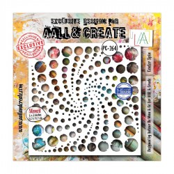 264   AALL & CREATE STENCIL 264 CENTER SPIN