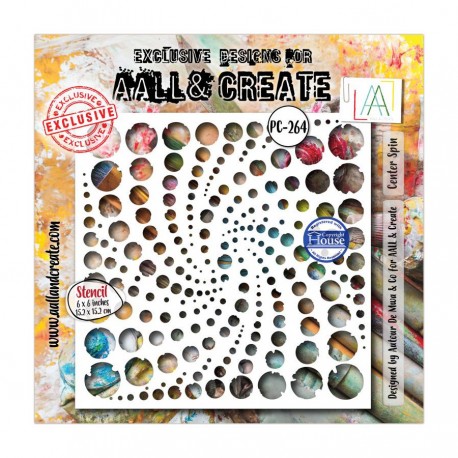 264   AALL & CREATE STENCIL 264 CENTER SPIN