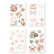 FDA126001   FLORILEGES DESIGN COLLECTION MURMURES 4 PLANCHES STICKERS