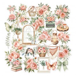 FDDC126006   FLORILEGES DESIGN COLLECTION MURMURES 28 DIE CUTS IMPRIMÉS
