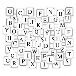 FDDC126001   FLORILEGES DESIGN COLLECTION MURMURES 56 DIE CUTS IMPRIMÉS PETITES LETTRES