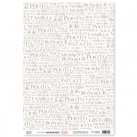 FDPC126003   FLORILEGES DESIGN COLLECTION MURMURES PAPIER CALQUE 3   A4