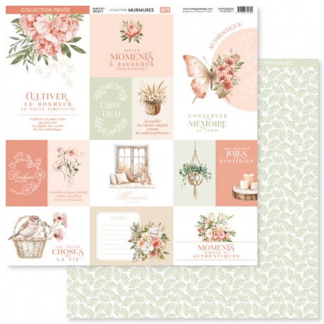 FDPI126003   FLORILEGES DESIGN COLLECTION MURMURES 3   30.5 cm x 30.5 cm