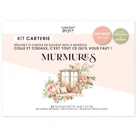 FDPI126013    FLORILEGES DESIGN COLLECTION MURMURES KIT CRÉATIF CARTERIE
