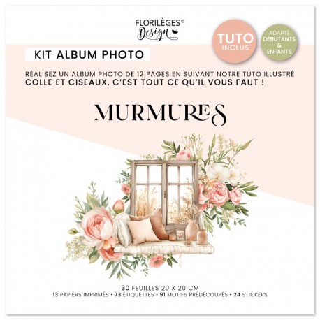 FDPI126012    FLORILEGES DESIGN COLLECTION MURMURES KIT CRÉATIF ALBUM