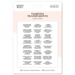 FDCL126004   FLORILEGES DESIGN COLLECTION MURMURES TAMPONS CLEAR SENTMENTS 2
