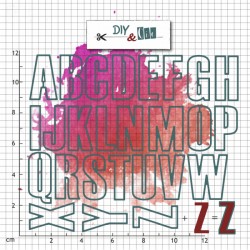 12604-01   DIY & Cie SET DE DIE DOUBLE ALPHABET