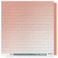 KAC4314   LES ATELIERS DE KARINE URBAN STORIES CORAIL 30.5 cm x 30.5 cm