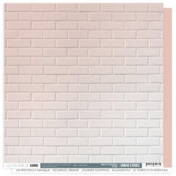 KAC4311   LES ATELIERS DE KARINE URBAN STORIES ROSE 30.5 cm x 30.5 cm