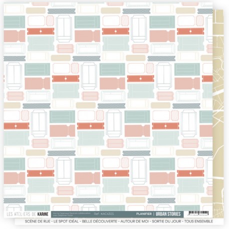 KAC4305   LES ATELIERS DE KARINE URBAN STORIES PLANIFIER 30.5 cm x 30.5 cm