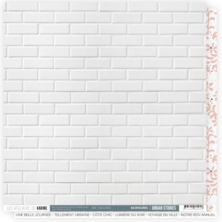 KAC4304   LES ATELIERS DE KARINE URBAN STORIES MURMURES 30.5 cm x 30.5 cm
