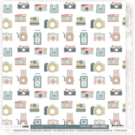 KAC4303   LES ATELIERS DE KARINE URBAN STORIES ZOOM SUR 30.5 cm x 30.5 cm