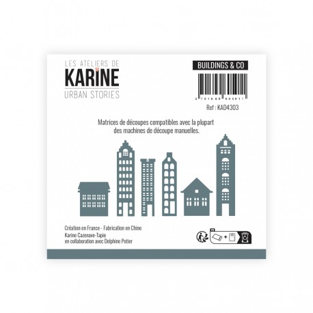 KAD4303   LES ATELIERS DE KARINE URBAN STORIES DIES BUILDINGS AND CO
