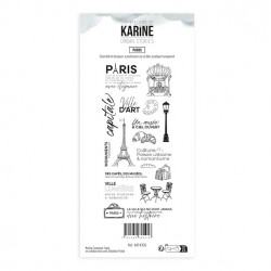 KAT4305   LES ATELIERS DE KARINE URBAN STORIES TAMPON CLEAR PARIS