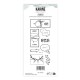 KAT4303   LES ATELIERS DE KARINE URBAN STORIES TAMPON CLEAR TRAME BD