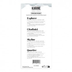 KAT4302   LES ATELIERS DE KARINE URBAN STORIES TAMPON CLEAR DÉFINITIONS EXPLORER