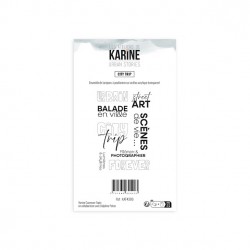 KAT4306   LES ATELIERS DE KARINE URBAN STORIES TAMPON CLEAR CITY TRIP
