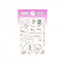 PC-MS-TP1   MES P'TITS CISEAUX MADEMOISELLE SOURIS TAMPONS CLEAR MADEMOISELLE SOURIS