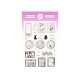 PC-MS-TP3   MES P'TITS CISEAUX MADEMOISELLE SOURIS TAMPONS CLEAR TIMBRES ET TICKETS