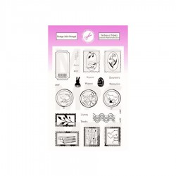PC-MS-TP3   MES P'TITS CISEAUX MADEMOISELLE SOURIS TAMPONS CLEAR TIMBRES ET TICKETS