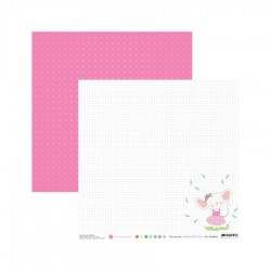 PC-MS-02   MES P'TITS CISEAUX COLLECTION MADEMOISELLE SOURIS PC-MS-02 30,5 cm x 30,5 cm