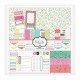 MES P'TITS CISEAUX COLL MADEMOISELLE SOURIS 6 imp 30,5x30,5cm 1 planche étiq 2 bd de papiers