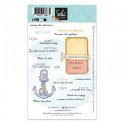SOK-BDM-T7   SOKAÏ COLLECTION BORD DE MER TAMPONS CLEAR MOTS BORD DE MER