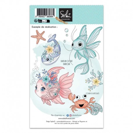SOK-BDM-T6   SOKAÏ COLLECTION BORD DE MER TAMPONS CLEAR OCÉAN D'AMOUR