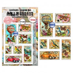 1443   AALL AND CREATE TAMPONS CLEAR 1443 MINIATURE POSTAGE STAMPS