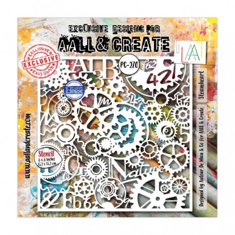 270   AALL & CREATE STENCIL 270 STEAMHEART