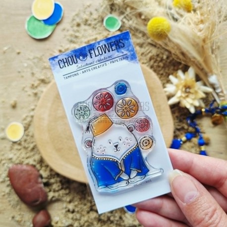 DUN101  CHOU & FLOWERS COLLECTION LE CHANT DES DUNES TAMPON CLEAR DOUDOU AU SOUK