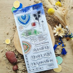 DUN113  CHOU & FLOWERS COLLECTION LE CHANT DES DUNES TAMPON CLEAR TEXTURES AVENTURE