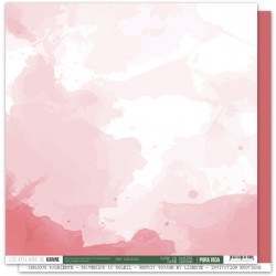 KAC4414   LES ATELIERS DE KARINE PURA VIDA  ROSE BONBON  30.5 cm x 30.5 cm