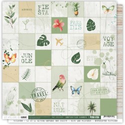 KAC4404   LES ATELIERS DE KARINE PURA VIDA  DESTINATION BONHEUR 30.5 cm x 30.5 cm