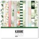 KAC4408   LES ATELIERS DE KARINE PURA VIDA  6 FEUILLES + 1 CALQUE IMPRIMÉ