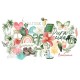 KADCC44   LES ATELIERS DE KARINE PURA VIDA DIE CUTS CALQUES x35 pièces