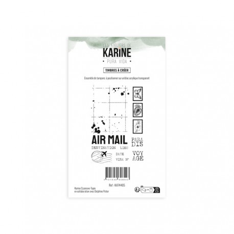 KAT4405  LES ATELIERS DE KARINE PURA VIDA TAMPON CLEAR TIMBRES À CRÉER