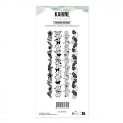 KAT4409  LES ATELIERS DE KARINE PURA VIDA TAMPON CLEAR BORDURES EXOTIQUES